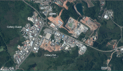 Vue de la zone Collery 2021